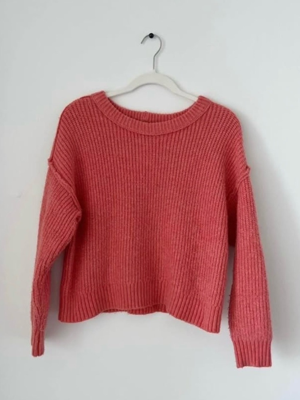 American Eagle Coral Chunky Knit Sweater – Size Small